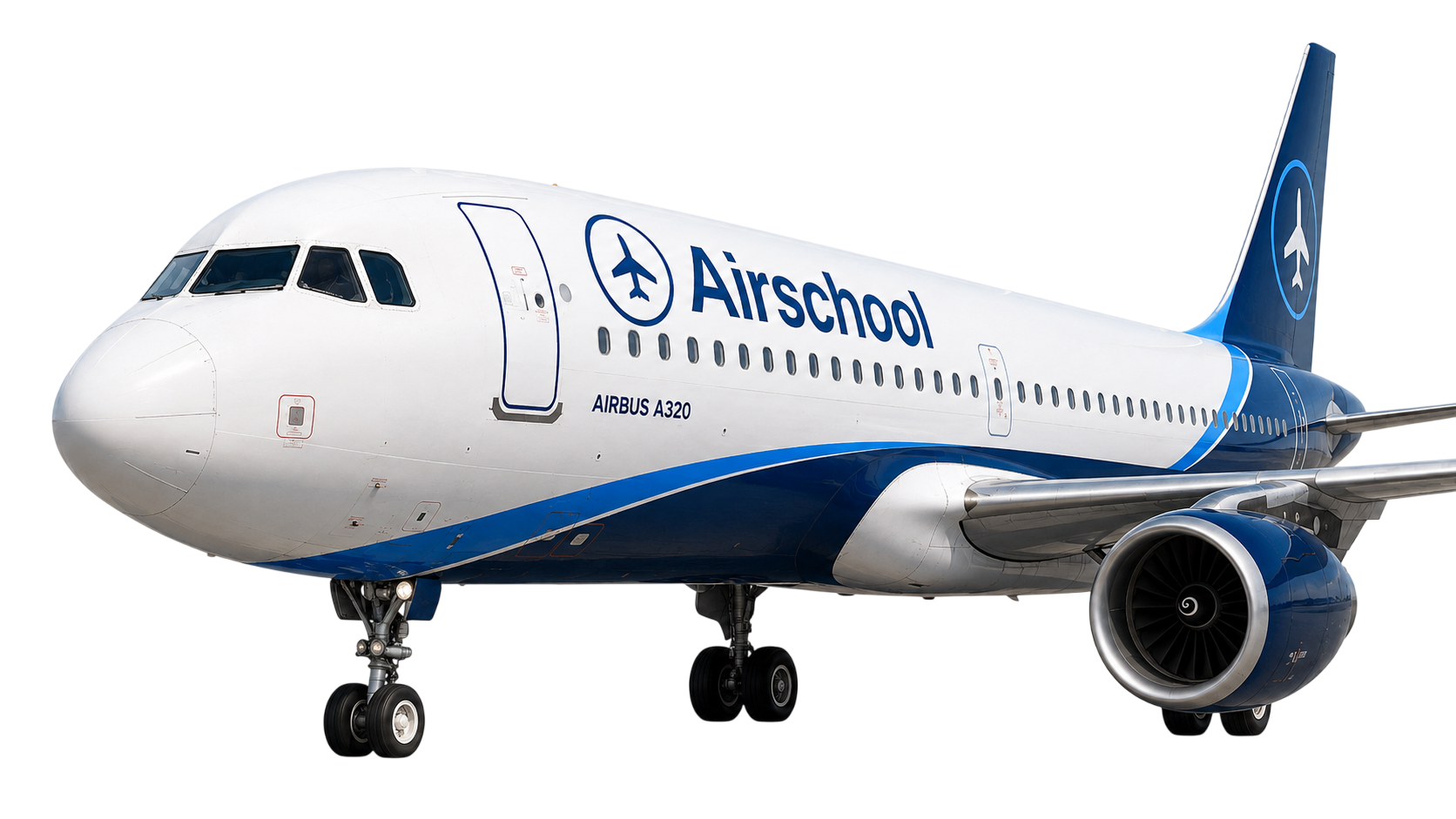 Самолёт Airbus A320 в ливрее Airschool