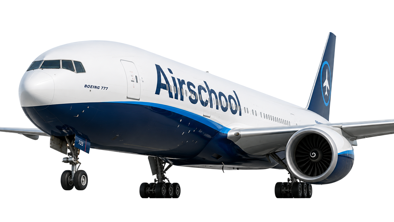 Самолёт Boeing 777 в ливрее Airschool
